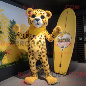 Yellow Leopard mascot...