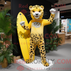 Yellow Leopard mascot...