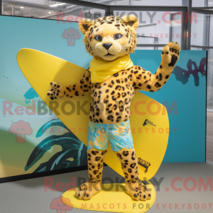 Yellow Leopard mascot...