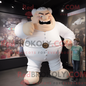 Postava maskota bílého...