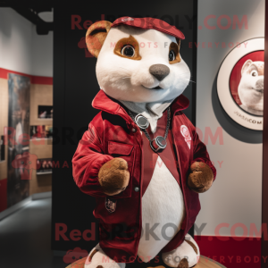 Maroon Ermine mascot...