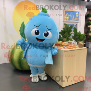 Sky Blue Melon mascot...