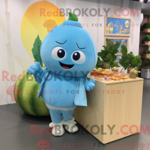 Sky Blue Melon maskot...