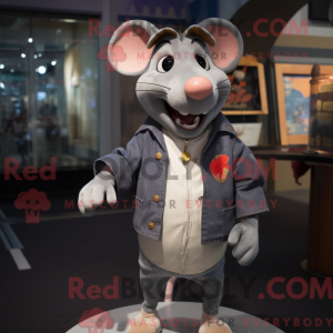 Silver Ratatouille mascot...