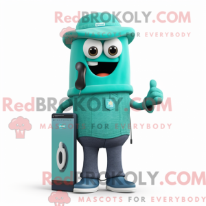 Teal Phone Maskottchen...