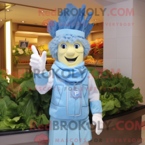 Postava maskota Sky Blue...