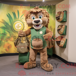 Olive Tamer Lion mascot...