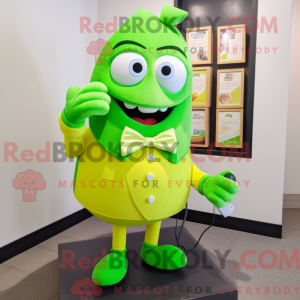 Postava maskota Lime Green...