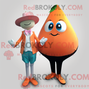 Peach Ray mascot costume...
