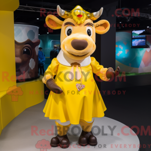 Gul ko maskot kostume...