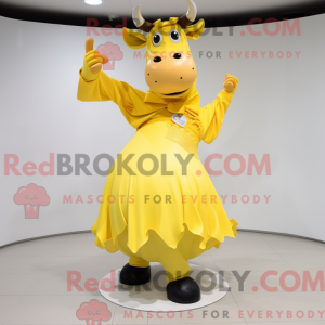 Gul ko maskot kostume...