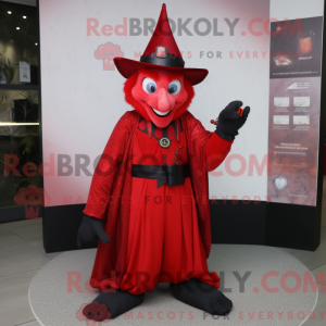 Red Witch maskot kostume...