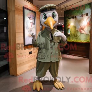 Oliven Albatross maskot...