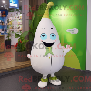 White Pear mascot costume...
