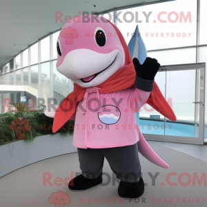 Pink Killer Whale maskot...
