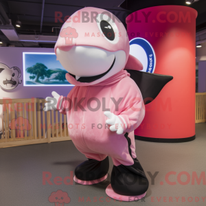 Pink Killer Whale mascot...
