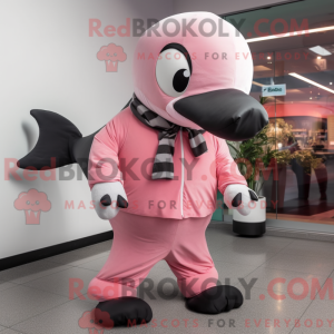 Pink Killer Whale mascot...