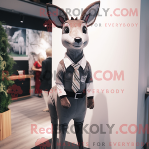 Gray Roe Deer mascot...