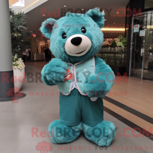 Postava maskota Teal Bear...