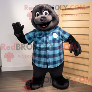 Figura de máscara de selo...
