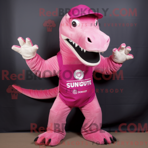 Pink Spinosaurus maskot...