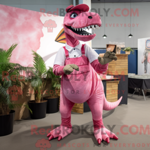 Pink Spinosaurus mascot...