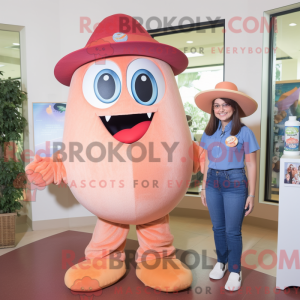 Peach Cyclops mascot...