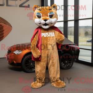 Rust Puma mascot costume...