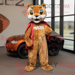 Rust Puma Maskottchen...