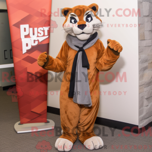 Rust Puma maskot kostume...