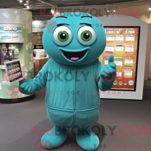 Maskotdraktfigur Cyan...