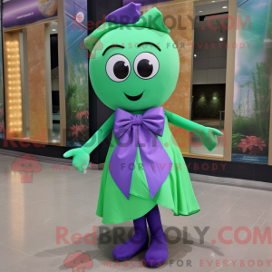 Purple Green Bean mascot...