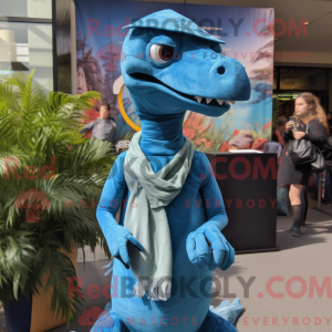 Blue Coelophysis mascot...