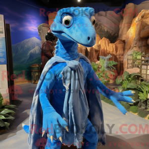 Blue Coelophysis mascot...