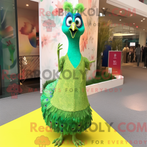Figura de máscara de pavão...