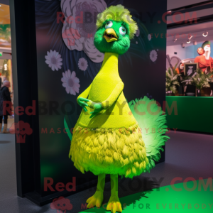 Postava maskota Lime Green...