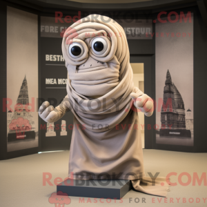 Beige Medusa mascot costume...