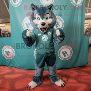 Máscara de Lobo Azul com...