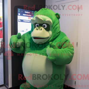 Green Gorilla mascot...