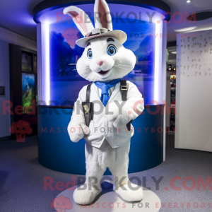 Hvid kanin maskot kostume...