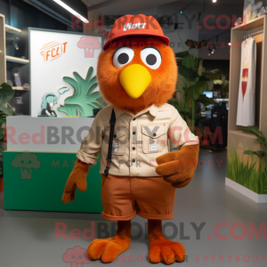 Rust Kiwi mascot costume...