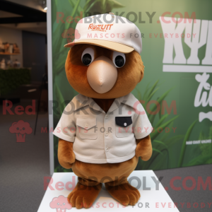 Rust Kiwi mascot costume...