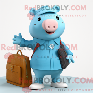 Sky Blue Sow máscara de...