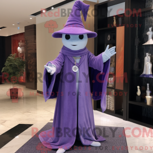 Lavendel magiker maskot...