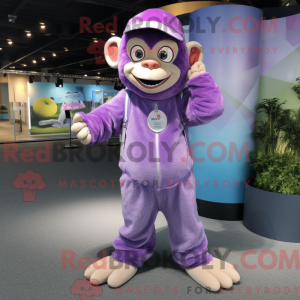 Lavender Monkey Maskottchen...