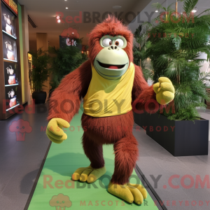 Olive Orangutan mascot...