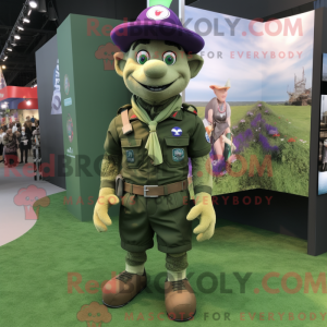 Lavender Green Beret...