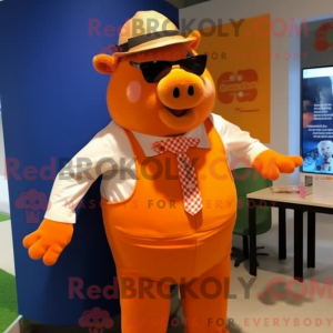 Oranje Sow-mascottekostuum...