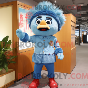 Sky Blue Chief maskot...
