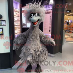 Gray Emu mascot costume...